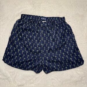 VINTAGE 80s RARE Men’s 100% Silk Honors Palm Tree Print Boxers